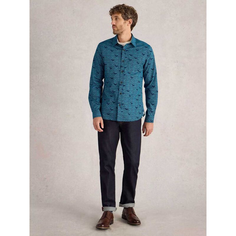 White Stuff Waves Printed Shirt image number 3